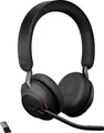 Produktbild: Jabra Evolve2 65 MS On Ear Headset Bluetooth Stereo Schwarz Lautstärkeregelung, Batterieladeanzeige, Mikrofon-Stummschaltung