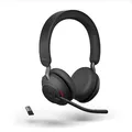 Produktbild: Jabra Evolve2 65 Teams Wireless Stereo Headset + USB-A Dongle, Schwarz
