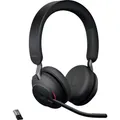 Produktbild: Jabra Evolve2 65 MS  On Ear Headset Bluetooth® Stereo Schwarz  Lautstärkerege...