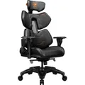 Produktbild: Gaming-Stuhl Terminator schwarz/orange, Premium-Kunstleder Hyper-Dura
