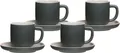 Produktbild: Ritzenhoff & Breker JASPER Espressotasse mit Untertasse 100 ml 4er Set grau