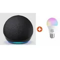 Produktbild: Bundle: Amazon Echo Dot (5. Gen. 2022) WLAN- und Bluetooth-Lautsprecher mit Alexa Anthrazit + Shelly Multicolor Bulb E27 Gen3