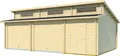 Produktbild: LASITA MAJA Garage Hawaii (Set, für 2 Fahrzeuge geeignet), Garage + 2 Schwingtoren