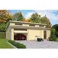 Produktbild: Lasita Garage Hawaii Set mit Schwingtoren 780 cm x 520 cm Natur/Unbehandelt