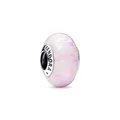 Produktbild: Bead - Silber - Rosa Charm Glas