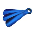 Produktbild: TelMo 3er Schuhlöffel Set | Metallic-Blau | Schuhanzieher aus Kunststoff, ca.18cm, aus Deutschland