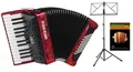 Produktbild: Hohner Bravo II 48 SilentKey Rot Set