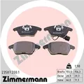 Produktbild: ZIMMERMANN 23587.200.1 Bremsbelagsatz, Scheibenbremse für AUDI SEAT SKODA VW