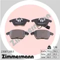 Produktbild: ZIMMERMANN 23587.200.1 Bremsbelagsatz, Scheibenbremse für AUDI,SEAT,SKODA,SKODA