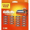 Produktbild: Gillette Fusion5 Rasierklingen, Männer, Gillette, Fusion5, Edelstahl, Orange, 18 Stück(e) - Orange