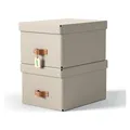 Produktbild: Leitz Archivbox Puro Recyclingkarton Mittel mit Deckel (A4, A5) (61490012)