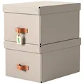 Produktbild: LEITZ Puro Aufbewahrungsboxen 17,0 l beige 27,0 x 37,0 x 20,0 cm, 2 St.
