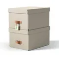 Produktbild: Esselte Leitz Arrchivbox Puro mittel mit Klappdeckel 2 Stueck Sand