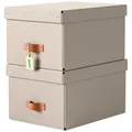 Produktbild: LEITZ Puro Aufbewahrungsboxen 17,0 l beige 27,0 x 37,0 x 20,0 cm, 2 St.