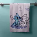 Produktbild: Jerry Fabrics Disney Lilo und Stitch Strand Sport Badezimmer Handtuch aus Baumwolle für Kinder Rosa