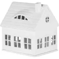 Produktbild: räder Lichthaus Gaubenhaus Teelichthalter 125x10x145cm weiß 0016779