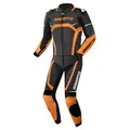 Produktbild: Bogotto Motorradkombi Misano 2-Teiler Motorrad Lederkombi protektoren reflektierende orange|schwarz 50