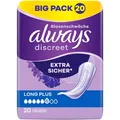Produktbild: always Inkontinenzeinlagen discreet Long Plus, für Damen, 6 Tropfen, 20 Stück