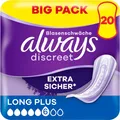 Produktbild: Always Discreet Inkontinenzeinlagen Frauen Long Plus 20 Stück Sicher