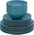 Produktbild: CreaTable, 21624, Orient Mandala Aquamarine, Tellerset 18-tlg, Porzellan