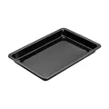 Produktbild: Dr. Oetker Backblech Emaille 42 x 29 cm BACK-IDEE, eckiges Pizzablech mit hoher Lebensdauer, für knusprige Pizza im Ofen, hitzebeständig & emailliert (Farbe: Schwarz), Menge: 1 Stück