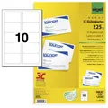 Produktbild: SIGEL Visitenkarten 225 g/m² satiniert hochweiß LP798