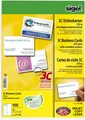 Produktbild: Sigel® LP798 Visitenkarten, 3C, glatter Schnitt rundum, mit abgerundeten Ecken, 