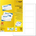 Produktbild: sigel Visitenkarten 3C 85 x 55 mm 225 g/qm hochweiß 100 Visitenkarten