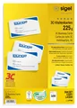 Produktbild: SIGEL LP798 bedruckbare Visitenkarten 3C, 100 Stück (10 Blatt), hochweiß, glatte