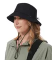 Produktbild: Creekstone Regenhut Damen Wasserdicht, Herren Bucket Hat Eimerhut, Sonnenhut UV Schutz, UPF50 Outdoor Faltbar Wandern Fischerhut (DE/NL/SE/PL, Alphanumerisch, Einheitsgröße, Schwarz)