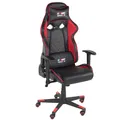 Produktbild: Gaming-Stuhl GAME-ROCKER G-20 - schwarz-rot - Lederoptik