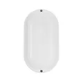 Produktbild: LUXULA LED Wandleuchte Kellerleuchte Oval, LED fest integriert, CCT 3000K-6500K Warm- Kaltweiß, 12W Garagenleuchte Weiß