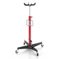 Produktbild: VEVOR hydraulischer Wagenheber Getriebeheber mit 500 kg Hubkapazität, Teleskop-Getriebeheber mit Pedal, 360°-Schwenkrad, 112-187 cm Hubhöhe, Hebezeug für Garage/Werkstatt Rot + Schwarz