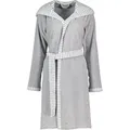 Produktbild: Vossen Damenbademantel Juno Kurzmantel mit Kapuze Rundstrickware, Kurzmantel mit Kapuze, 80% Baumwolle, 20% Polyester grau M