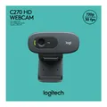 Produktbild: Logitech Webcam USB 3MP HD, sw, Retail C270