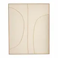 Produktbild: Mica Decorations Wanddeko - Wandbild Japandi Abstrakt 100 x 80 x 3,5 cm - Wandbi
