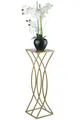 Produktbild: HowHomely Blumenständer Metall Gold 75 cm - Blumenhocker, Blumensäule Modern