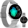 Produktbild: XCOAST Smartwatch SIONA 2 Nano Silver - Damen, ultra klein und dünn, 6 Tage Akku, AMOLED Touch-Farbdisplay, Fitnesstracker