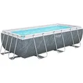 Produktbild: Power SteelTM Solo Pool ohne Zubehör 404 x 201 x 100 cm, Marmor-Optik (Schiefergrau), eckig