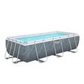 Produktbild: Bestway® Power Steel Ersatz Frame Pool ohne Zubehör 404 x 201 x 100 cm, Marmor-Optik (Schiefergrau), eckig