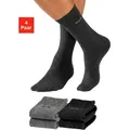 Produktbild: H.I.S Socken Packung, 4 Paar tlg. mit druckfreiem Bündchen, Gr. 39-42, 2x grau, 2x anthrazit, , 688348-39