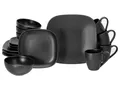 Produktbild: CreaTable Kombiservice Magic Black Square Schwarz Kombiservice 16-tlg (16-tlg), 4 Personen, Steinzeug
