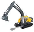 Produktbild: Bburago Volvo EC220E Löffelbagger: Baufahrzeug im Maßstab 1:50, bewegliche Baggerschaufel, ab 3 Jahren, 18 cm, gelb (18-32086)