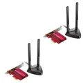 Produktbild: 2x TP-Link Archer TX3000E AX3000 Wifi 6 PCIe-Adapter Ethernet Netzwerkkarte 5GHz
