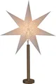 Produktbild: Stehlampe Weihnachtsstern Elice von Star Trading, 3D Papierstern Weihnachten mit Holz-Fuß in Eiche, Dekostern Stehleuchte mit Kabelschalter, E14, Höhe: 85 cm