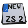 Produktbild: Kennzeichenhalter Motorrad 180 x 200mm Nummernschildhalter Kennzeichenträger schwarz Halterung Nummernschild