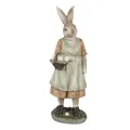Produktbild: Clayre & Eef Figur Kaninchen 25 cm Braun Grün Polyresin Osterdekoration