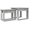 Produktbild: vidaXL Kaffeetisch Set 2-Tlg Beton Grau Holzwerkstoff 8000127