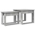 Produktbild: vidaXL Kaffeetisch Set 2 pcs Beton Grau Holzwerkstoff