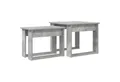 Produktbild: vidaXL Couchtisch Kaffeetisch Set 2 stk. Beton Grau 50 x 52 x 42 cm Holzwerkstoff (2-St)